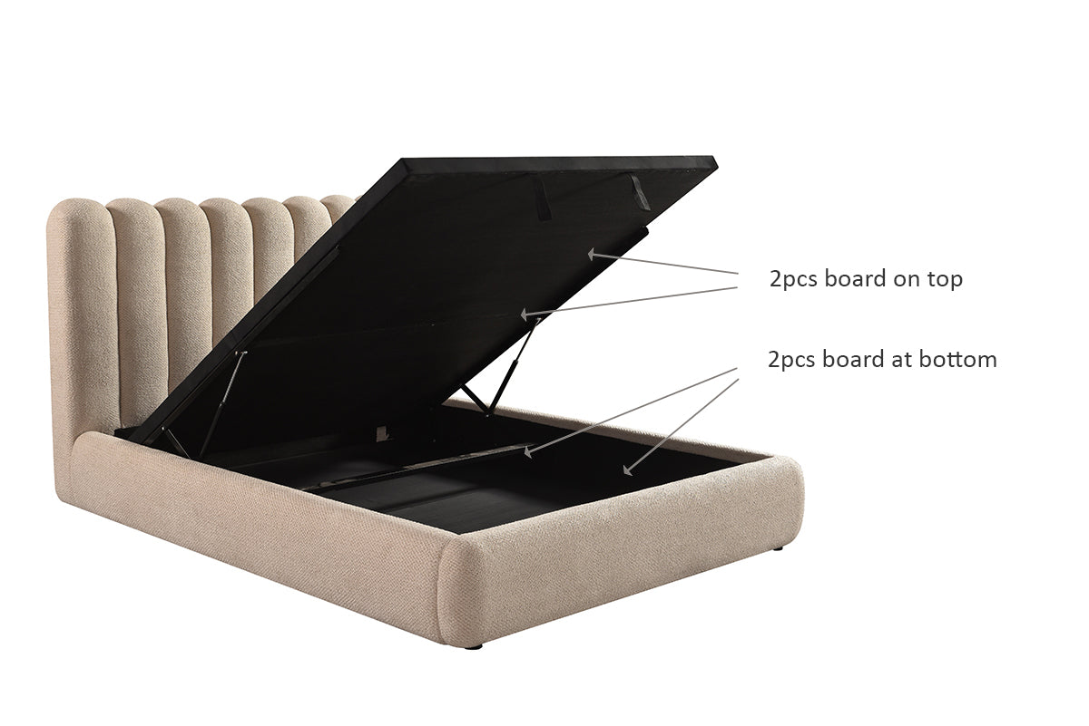 LIFT BED FRAME - TAUPE