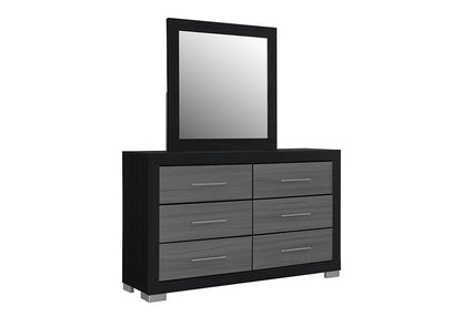 Emma (Black-Grey) Bedroom Set