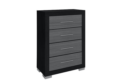 Emma (Black-Grey) Bedroom Set