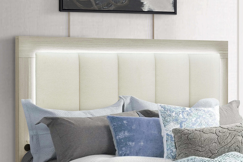 Emma (Natural-White) Bedroom Set