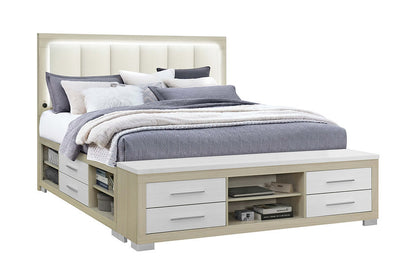 Emma (Natural-White) Bedroom Set